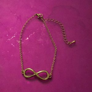 Gold infinity bracelet